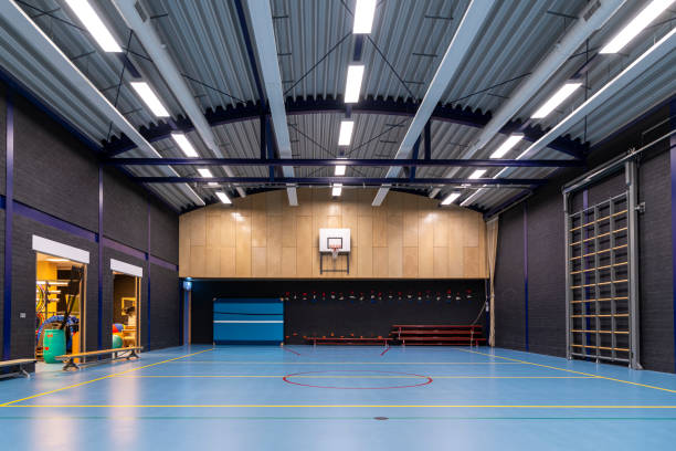 High dusting service for school gym ceilings and overhead surfaces